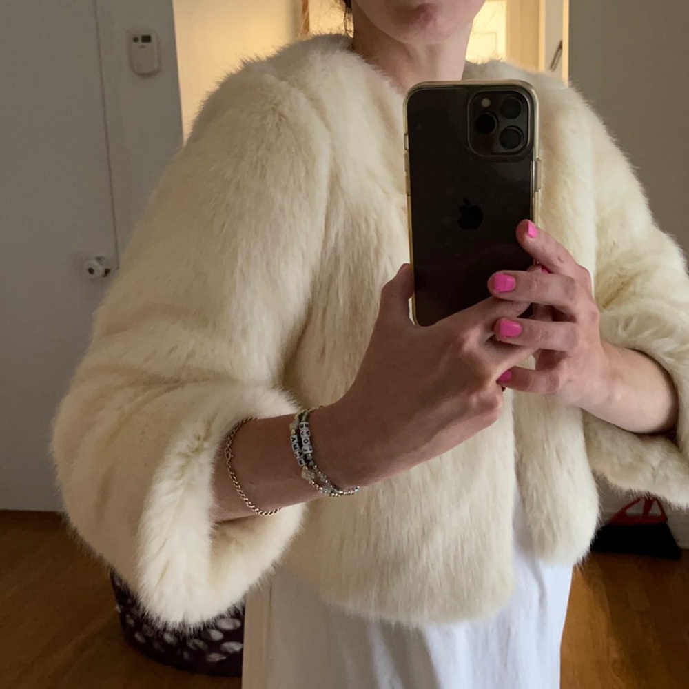 Beautiful faux fur jacket from Anthropology.